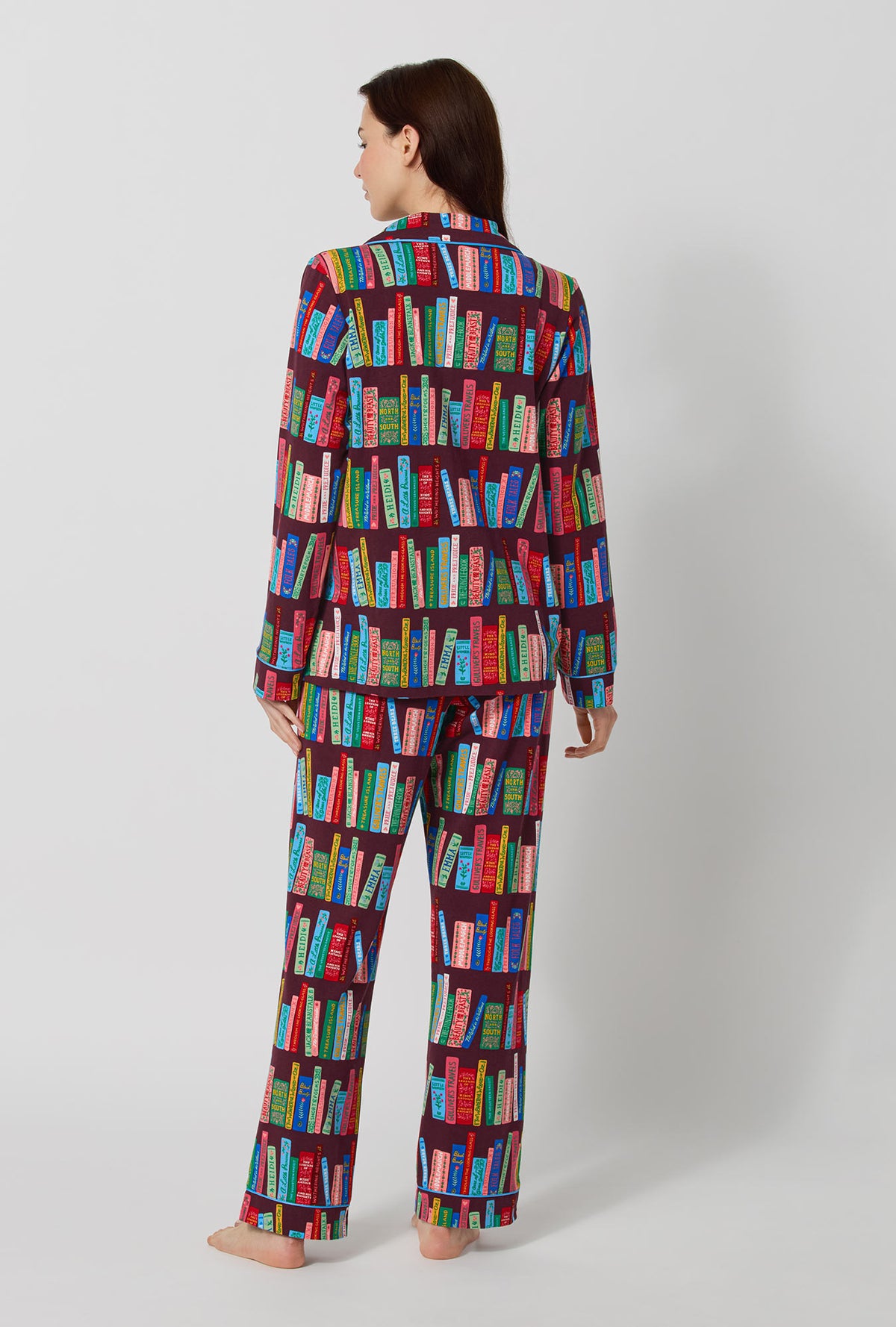Rifle Paper Co. x BedHead PJs Book Club Long Sleeve Classic Stretch Jersey Pj Set