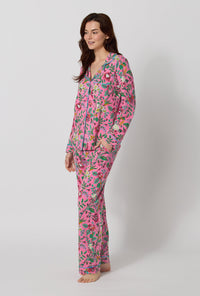Rifle Paper Co. x BedHead PJs Gracie Long Sleeve Classic Stretch Jersey Pj Set