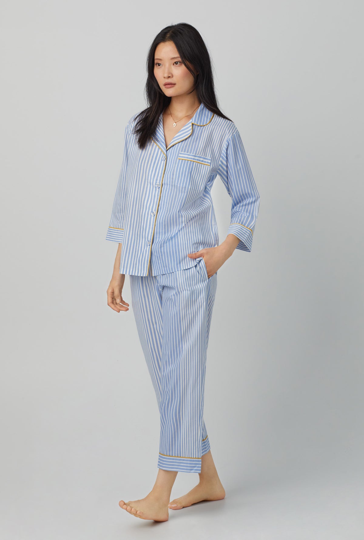 BedHead Pajamas Long Sleeve Buffalo Plaid Classic Woven Cotton Poplin  2-Piece Pajama Set
