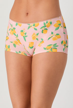 Lemon Sorbet Stretch Jersey Boyshort Underwear
