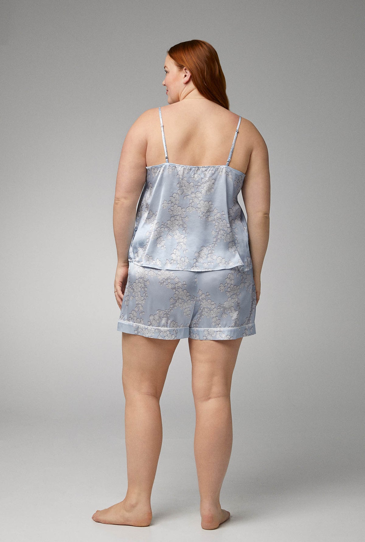 Renee's Blossom Cami Woven Silk Satin Shorty PJ Set - Bedhead Pajamas