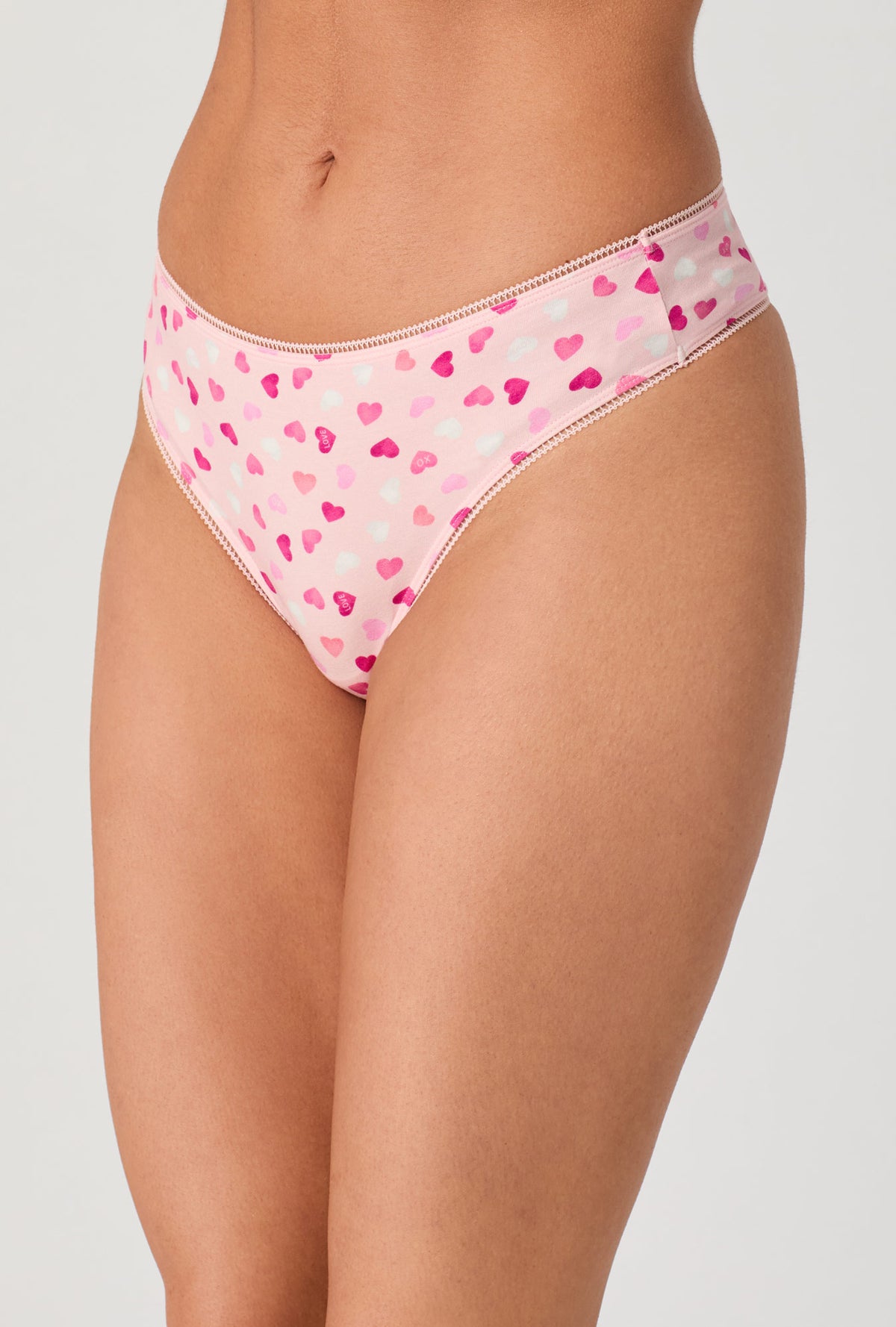 A lady wearing Sweethearts Stretch Jersey Thong Underwear