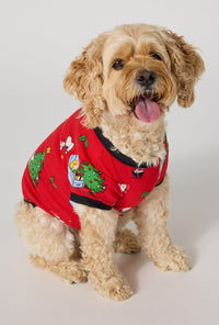 Merry, Beagle, & Bright Stretch Jersey Dog Pajama