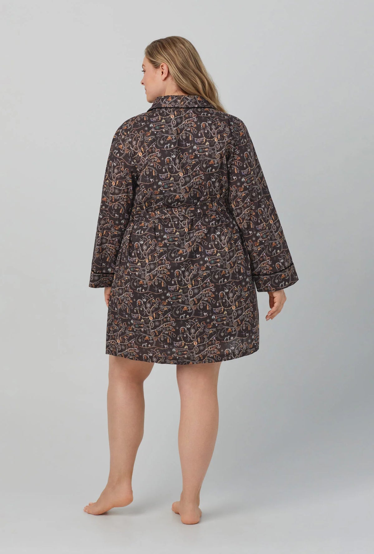 Forever Heirloom Shawl Collar Classic Woven Tana Lawn® Robe Made with Liberty Fabrics