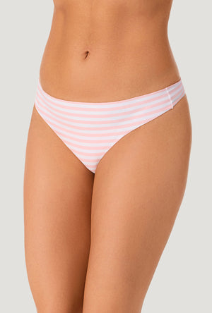 Bedhead Pink Stripe Free Cut Micro Thong Underwear