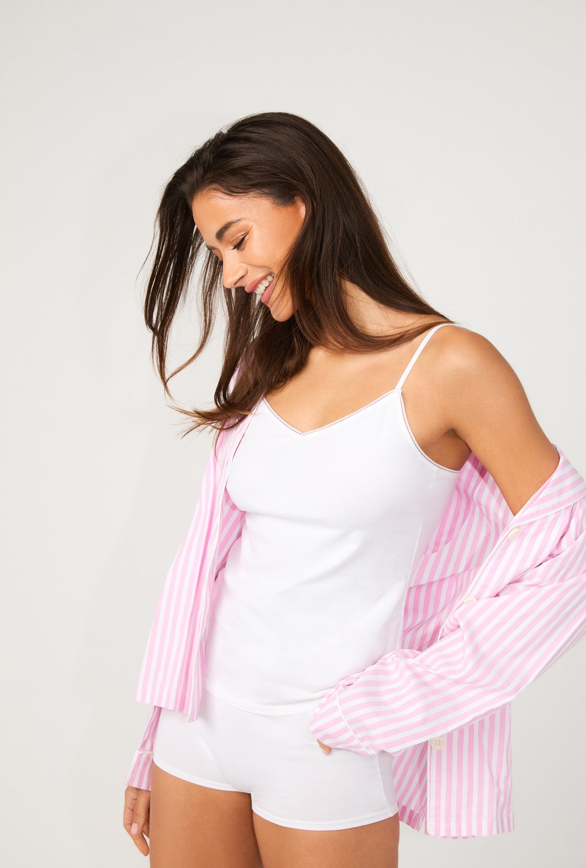 White Stretch Jersey Cami