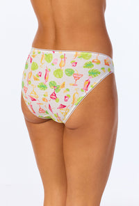 A lady wearing Summer Fun Stretch Jersey Bikini Underwear