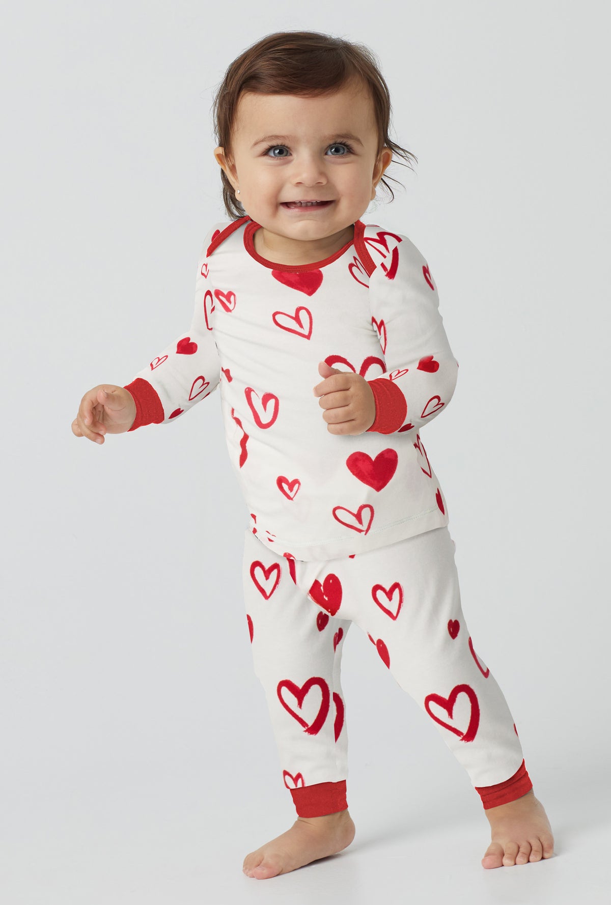 Love is in the Air Long Sleeve Stretch Jersey Boo Boo PJ Set
