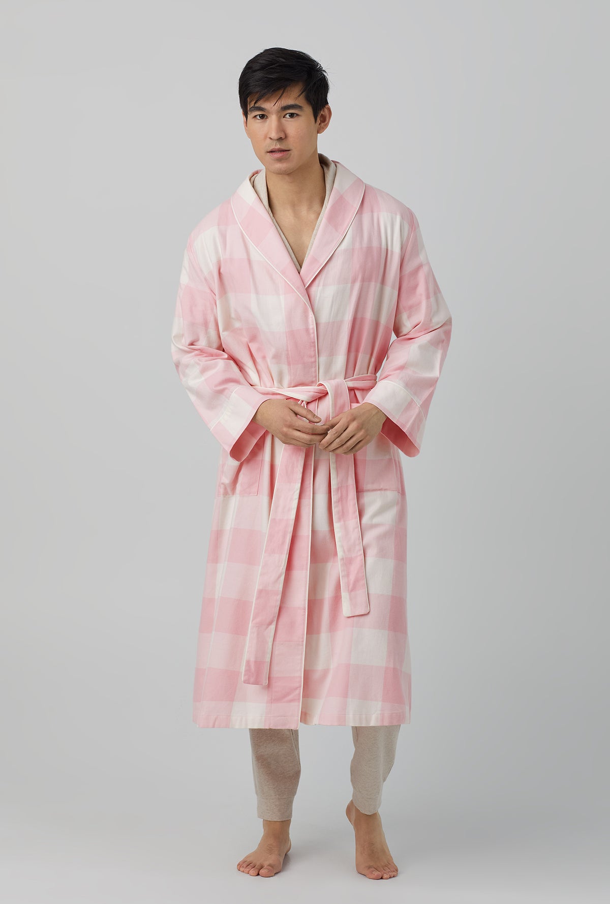 Womens Portuguese Flannel Robe  Triple-Brushed Flannel Bathrobe