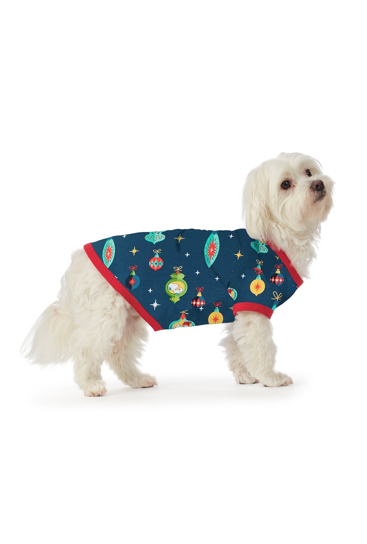 Snoopy Ornaments Stretch Jersey Dog Pajama