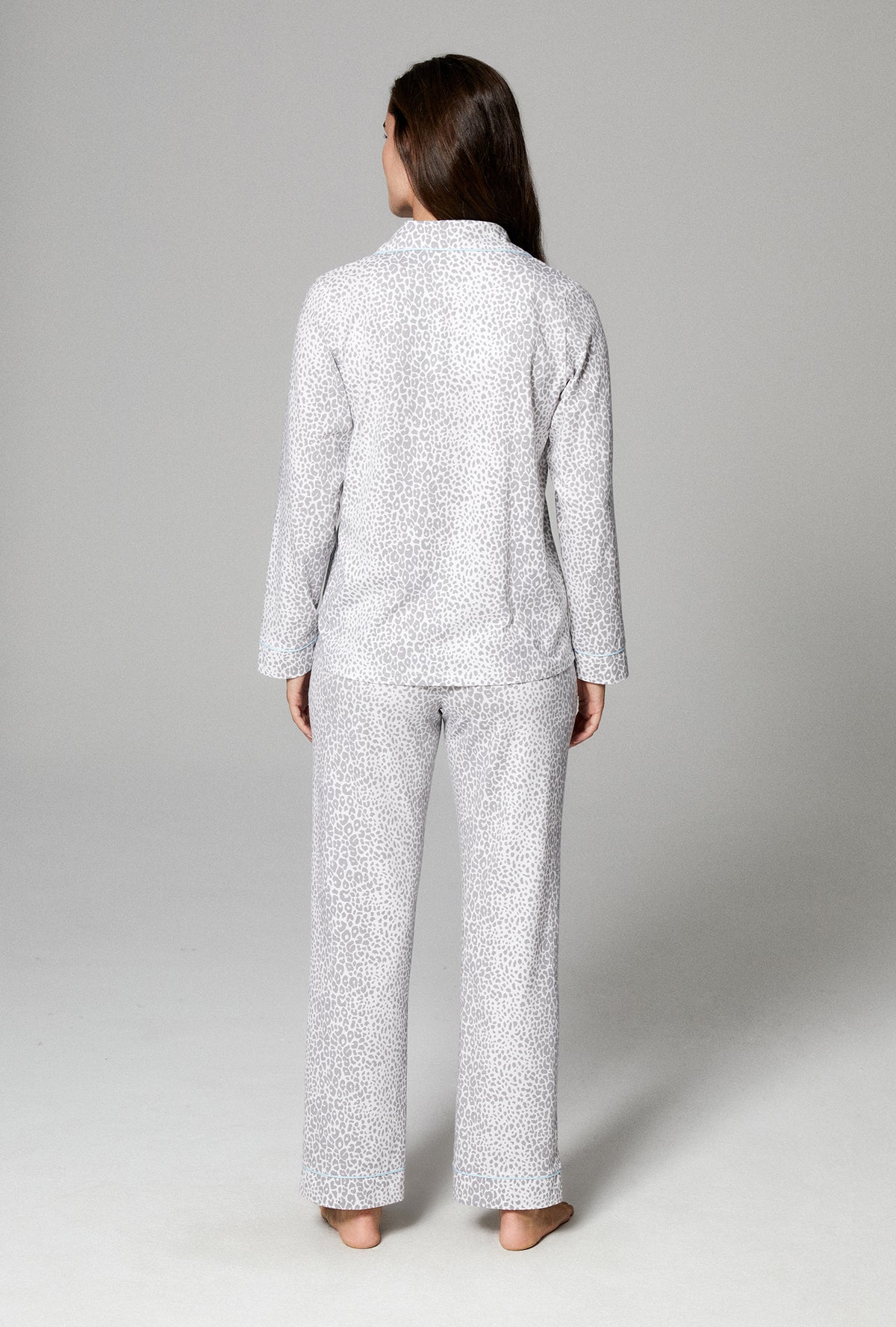 Snowcat Long Sleeve Classic Stretch Jersey PJ Set - Bedhead Pajamas | Pyjama-Sets