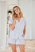 Bedhead x Trina Turk Fuji Mums Long Sleeve Classic Washable Silk PJ Set